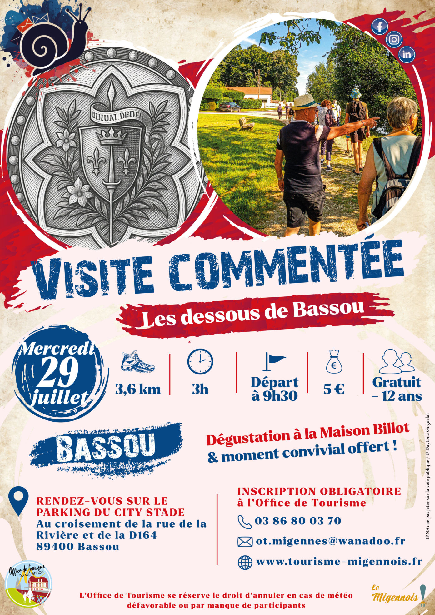 Visite commentée Les Dessous de Bassou Rue de la rivière Charmoy