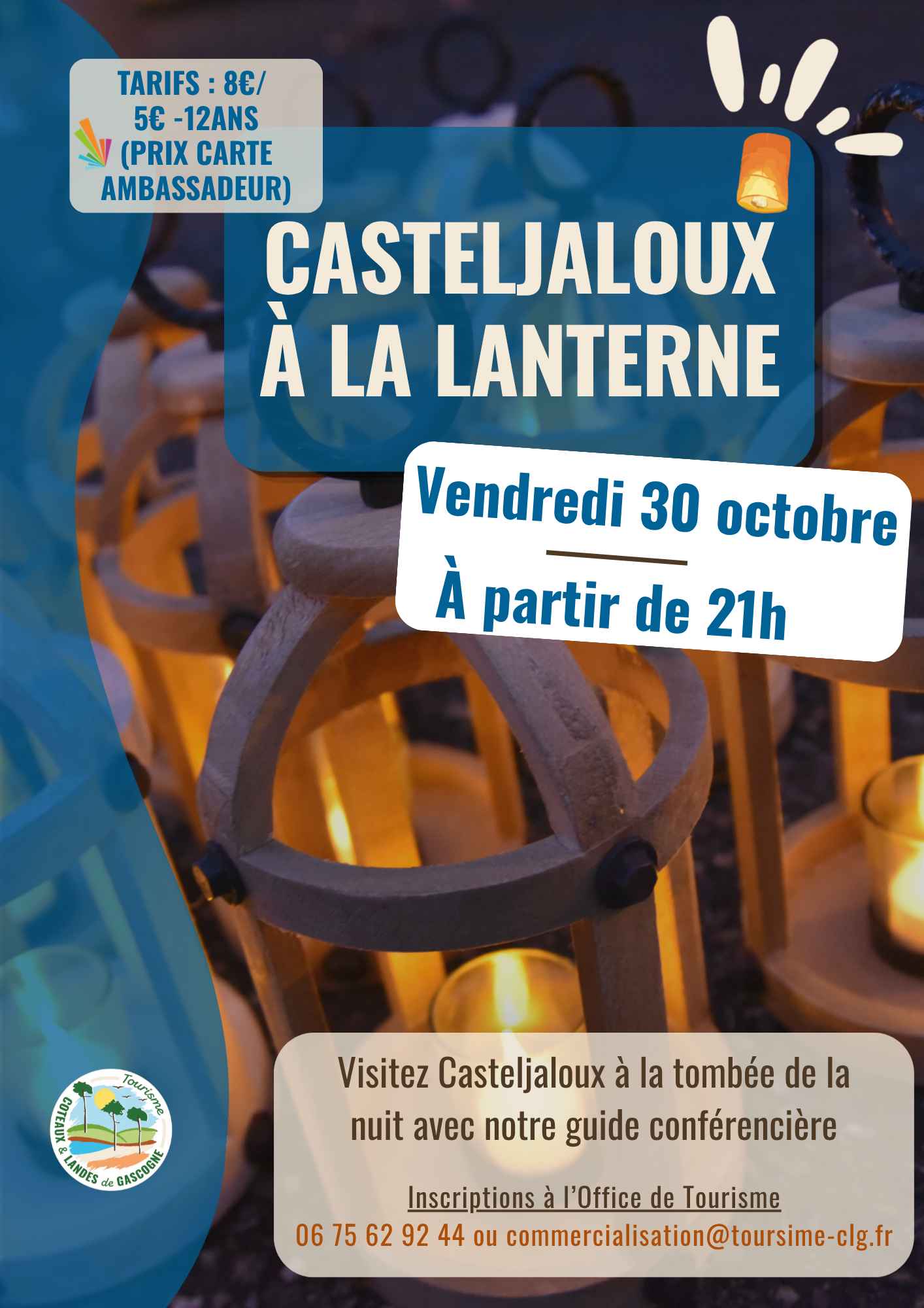 Visite de Casteljaloux à la lanterne  Casteljaloux 2026-10-30