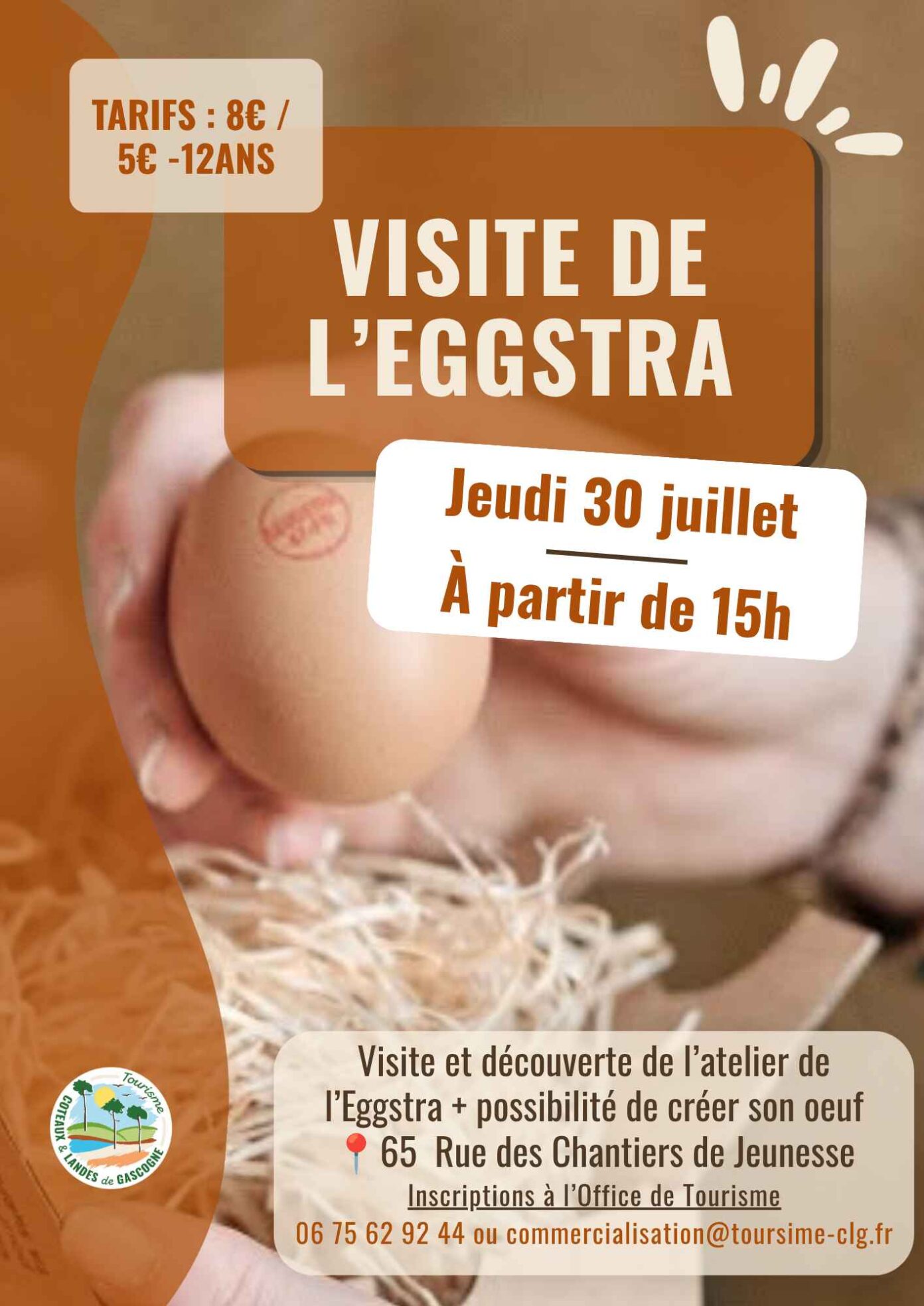 Visite de l&rsquo;Eggstra Atelier de l&rsquo;Eggstra Casteljaloux