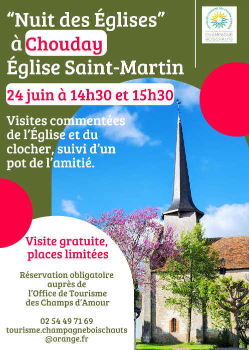 Visite de l'Eglise et du clocher  Chouday 2026-06-24
