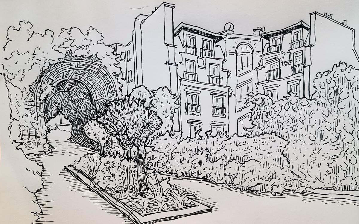 Visite dessinée sur la Coulée verte
