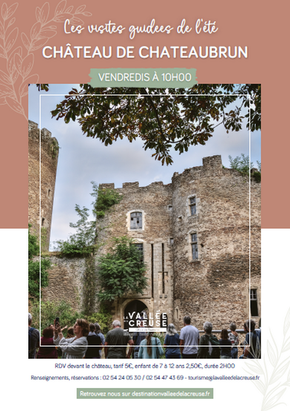 Visite du Château de Châteaubrun  Cuzion