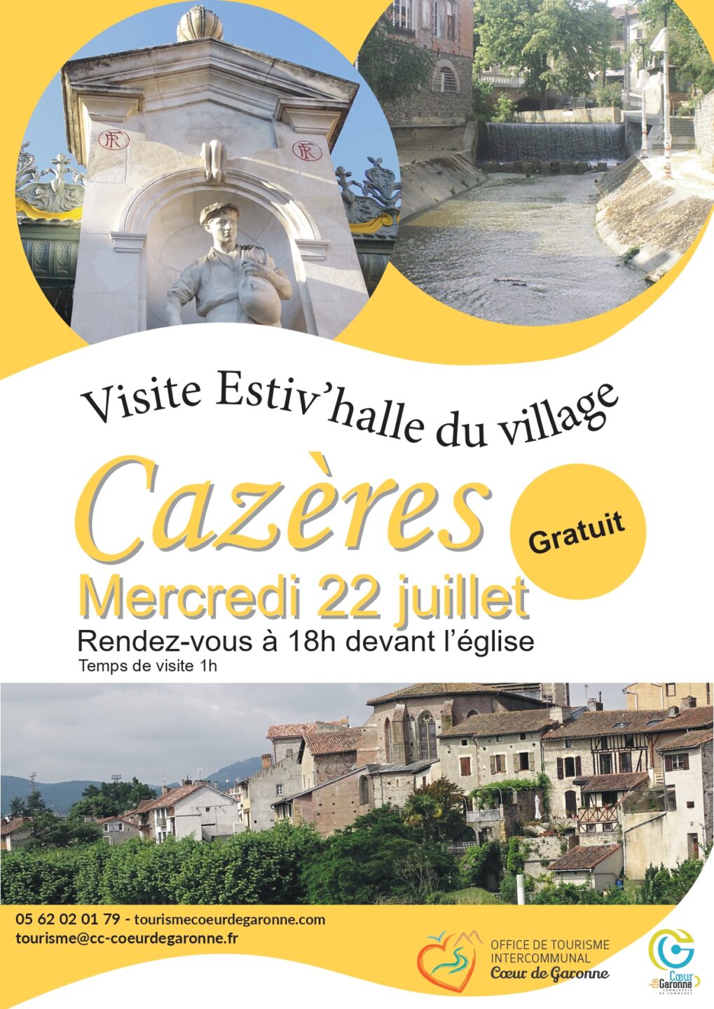 VISITE ESTIV’HALLE DU VILLAGE 31220 Place de L Hôtel de ville Cazères