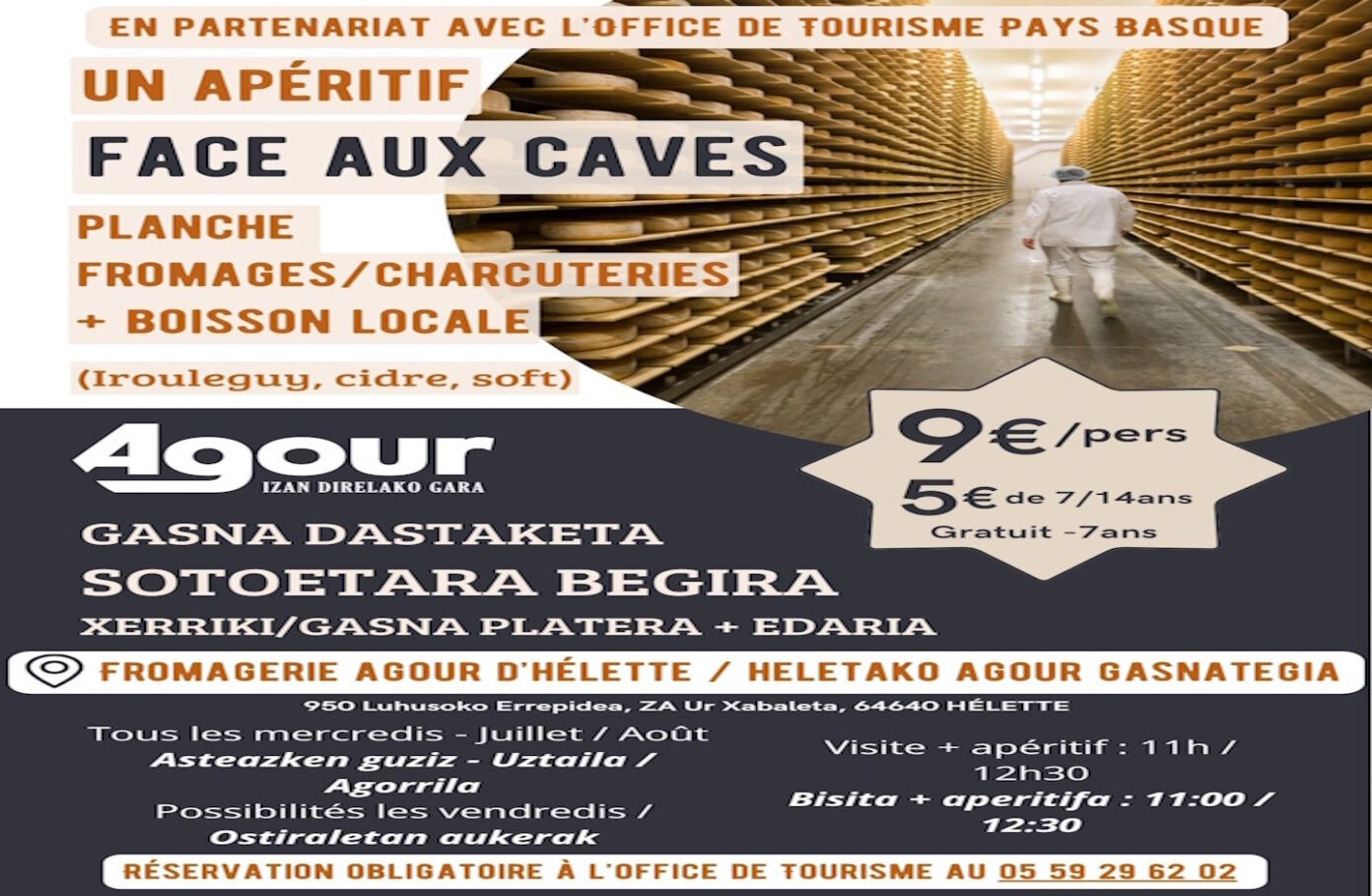 Visite et apéritif face aux caves Musée du Pastoralisme Agour  Hélette