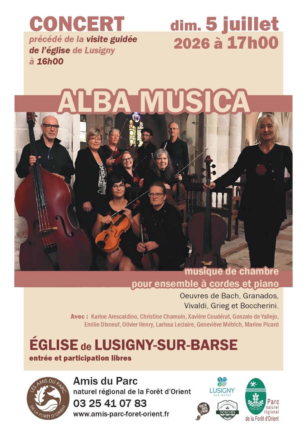 Visite et concert Lusigny-sur-Barse