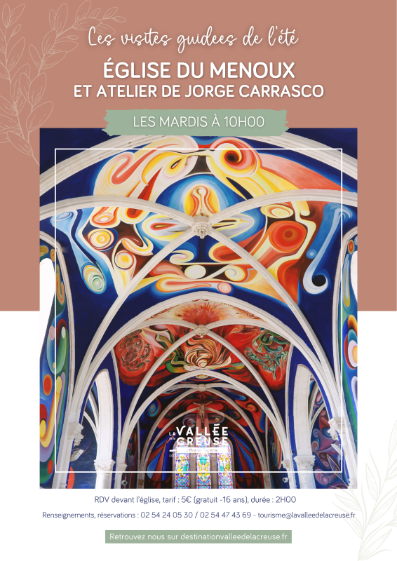 Visite guidée de l&rsquo;Eglise et de l&rsquo;atelier Carrasco  Le Menoux
