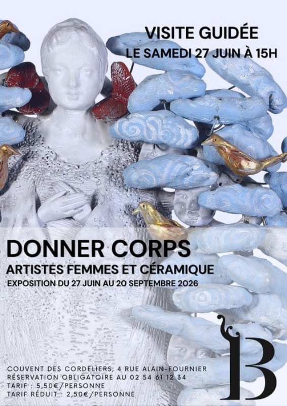Visite guidée de l’exposition “Donner corps. Artistes femmes et céramique” Châteauroux