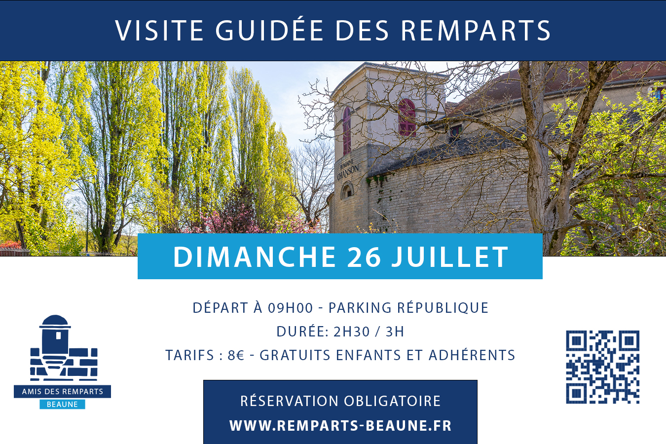 Visite guidée des remparts de Beaune 19 Rue Poterne Beaune 2026-07-26