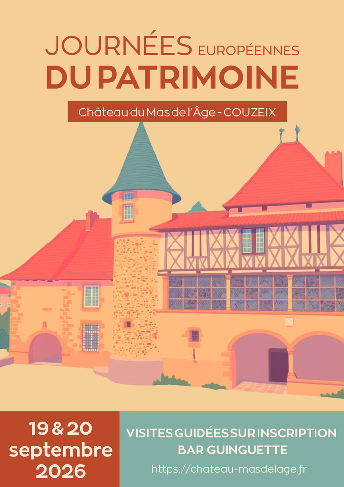 Visite guidée du château du Mas de l'Âge Château du Mas de l'Âge Couzeix