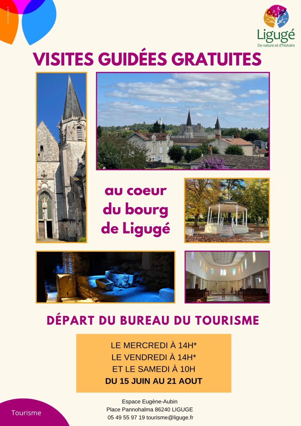 Visites commentées au cœur du bourg de Ligugé Ligugé