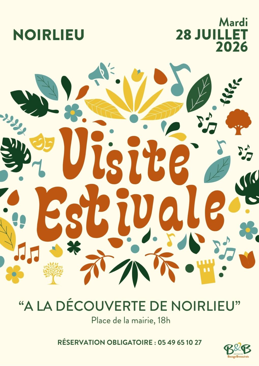 Visites Estivales 2026 À la découverte de Noirlieu Noirlieu Place de la Mairie Bressuire