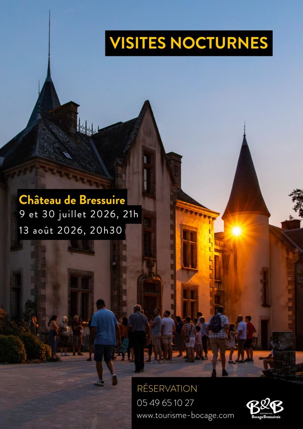 Visites nocturnes Château de Bressuire Place de l'Hôtel de Ville Bressuire 2026-07-09