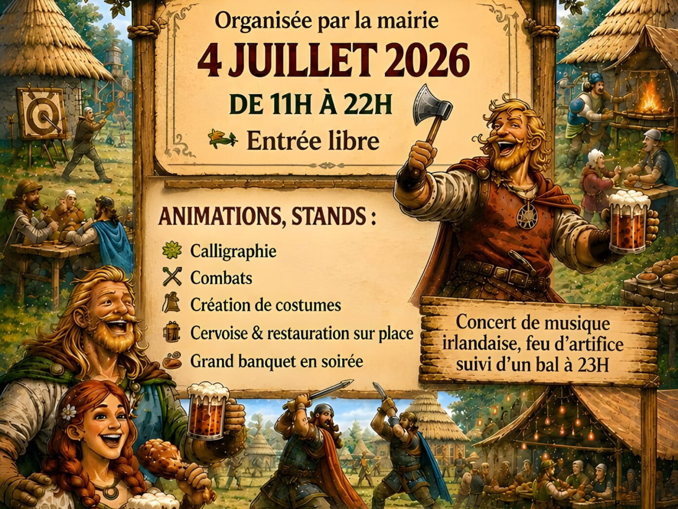 Vive l&rsquo;été au village gaulois !  Pompignac