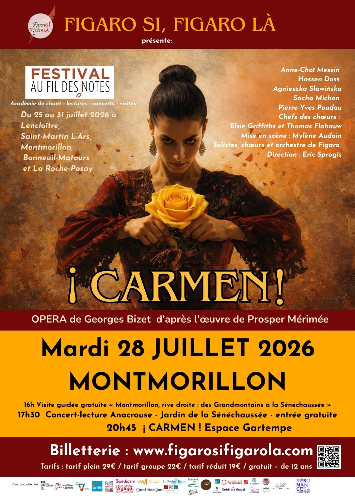 ¡CARMEN! opéra de G.Bizet par la Cie Figaro Si Figaro Là  Montmorillon