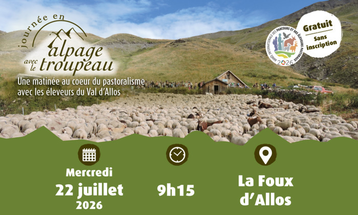 04 – Journée en alpage dans le val d&rsquo;Allos, Parking route du col de la Sestrière, La Foux d&rsquo;Allos (04), Allos