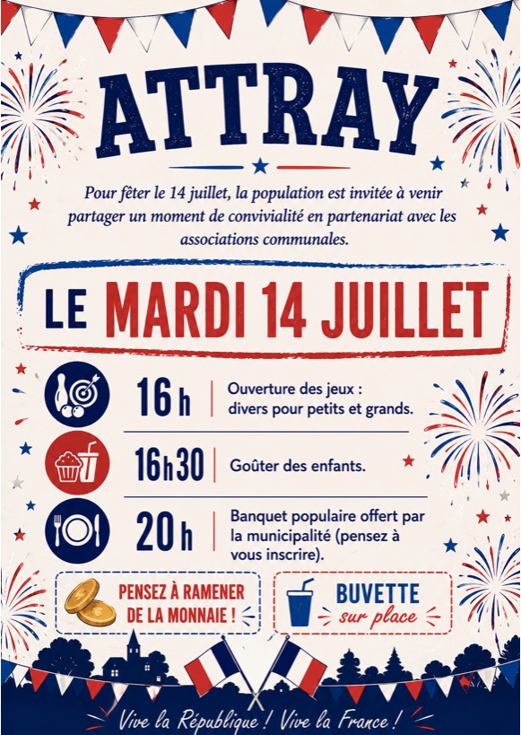 14 juillet Attray
