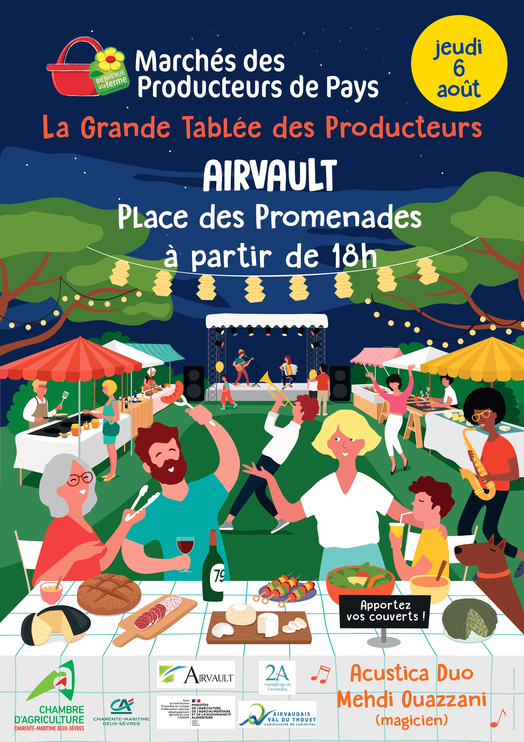 20ème Marché de Producteurs de Pays Place des Promenades Airvault 2026-08-06