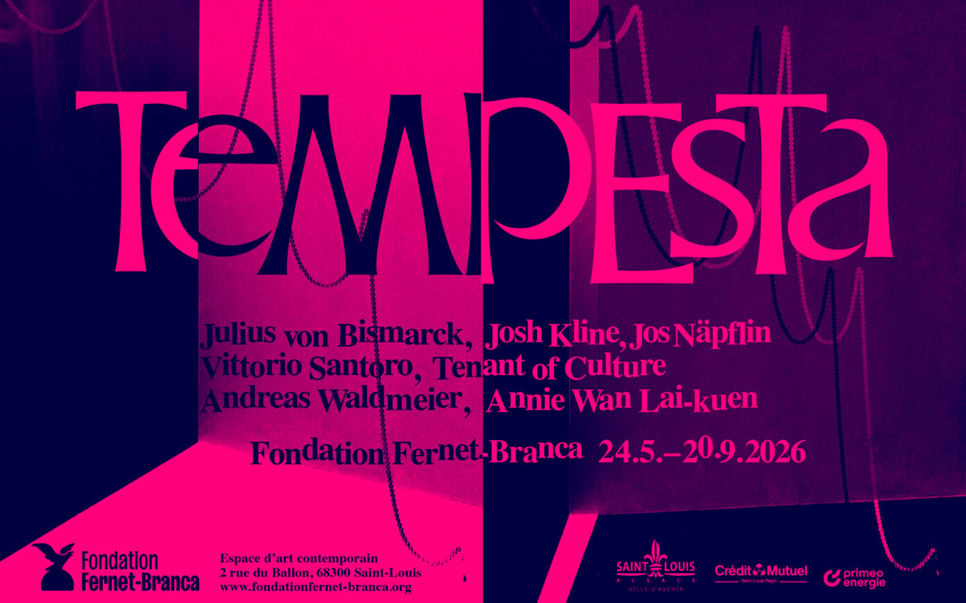 Finissage de l’exposition « Tempesta » Fondation Fernet-Branca Saint-Louis