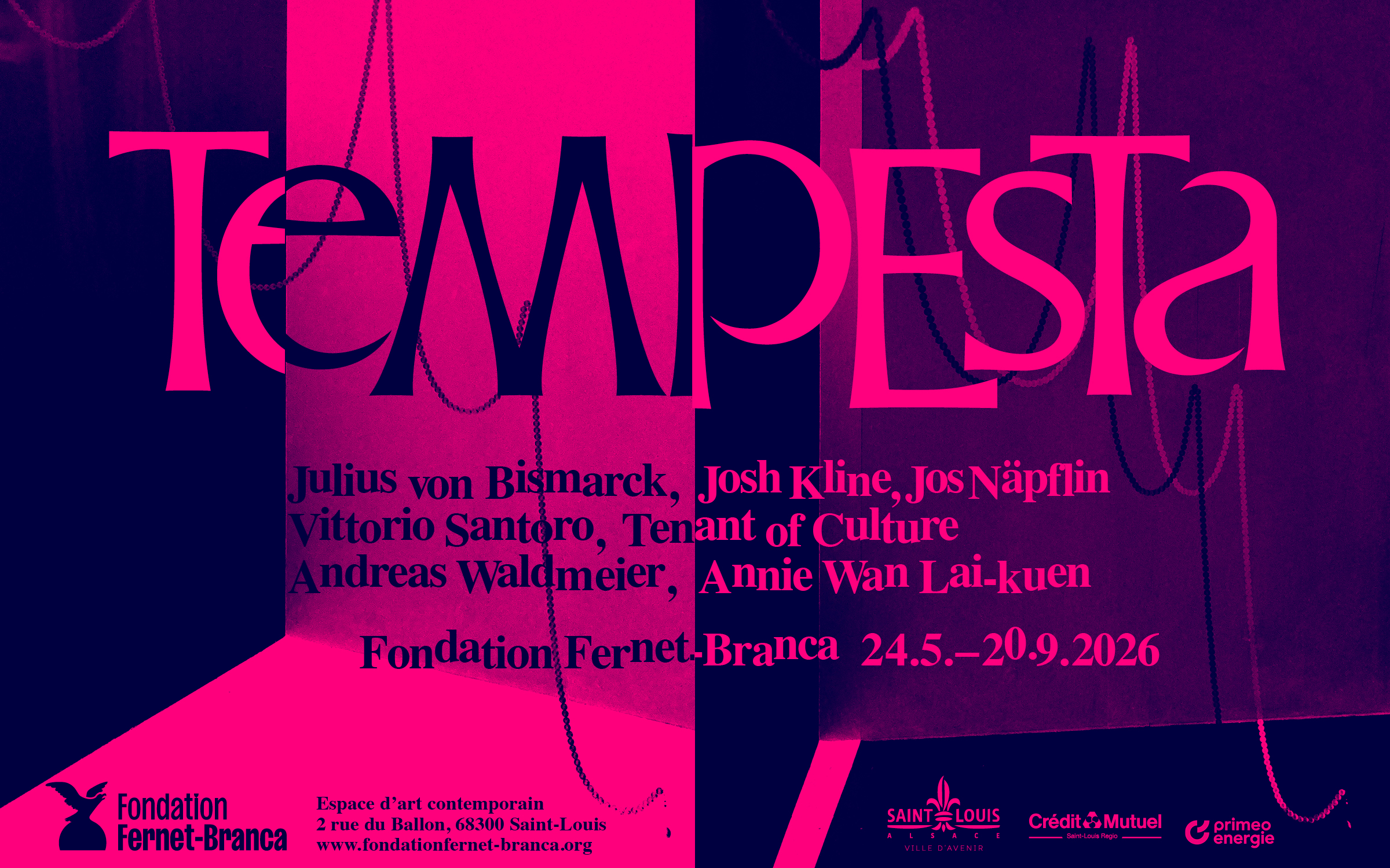 Finissage de l’exposition « Tempesta » Fondation Fernet-Branca Saint-Louis — Fondation Fernet-Branca — Saint-Louis — 20 septembre 2026