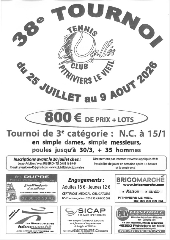 38eme tournoi  Pithiviers-le-Vieil