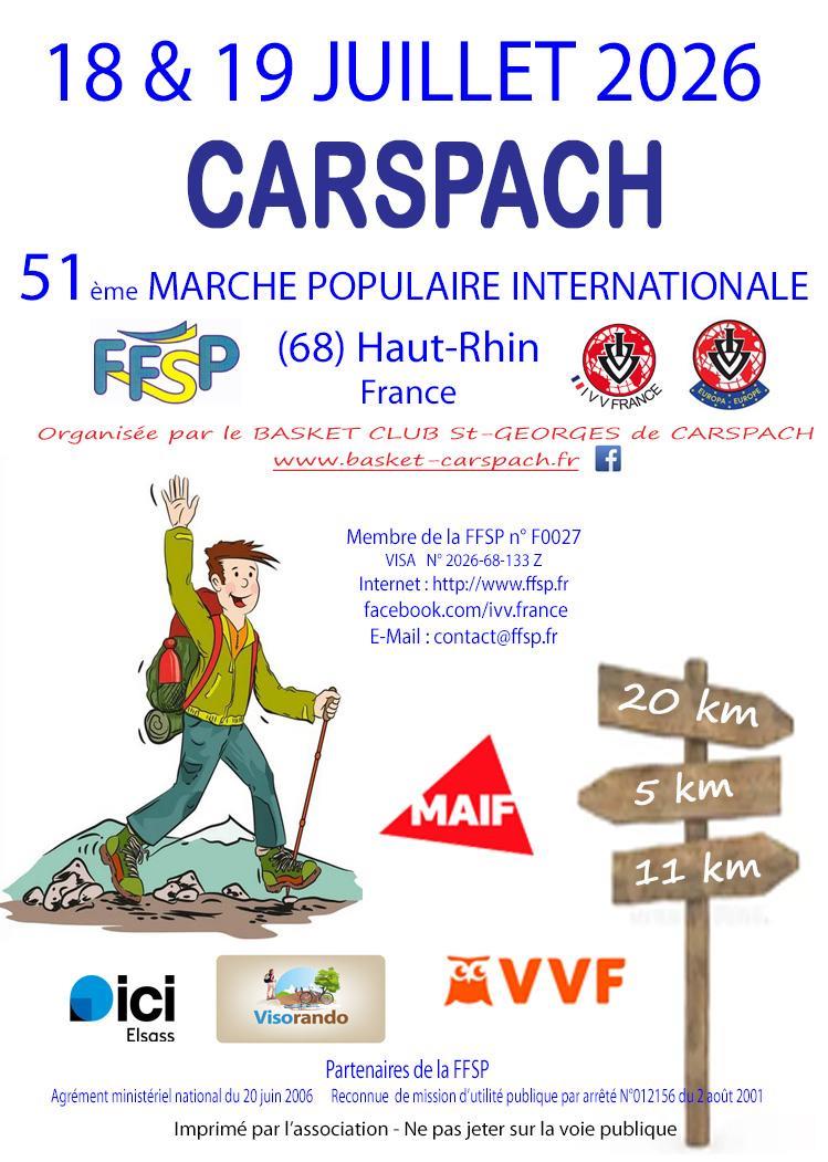 51ème Marche Populaire Internationale Carspach