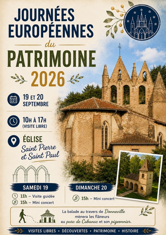 À la découverte de Donneville, plus petit village du canton, Église Saint-Pierre et Saint-Paul, Donneville