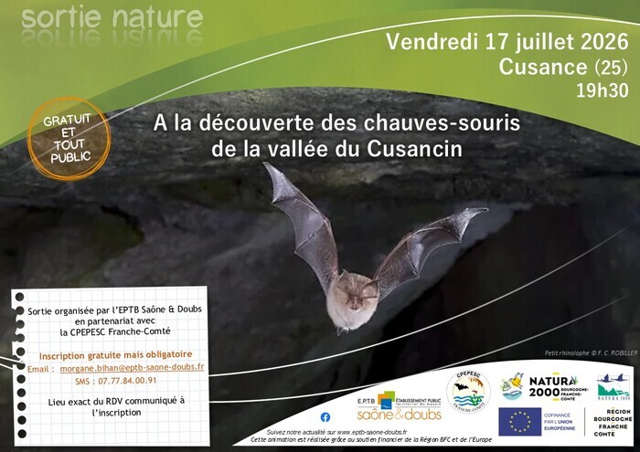 A la découverte des chauves-souris de la vallée du Cusancin, Cusance, Cusance