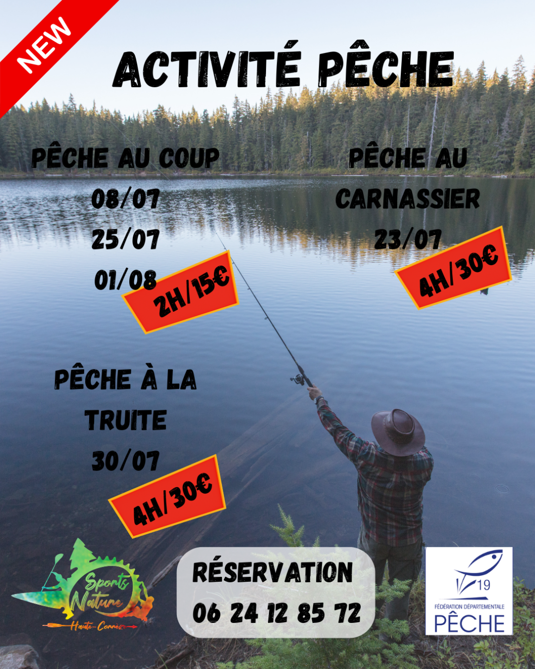 Activité pêche au carnassier Saint-Exupéry-les-Roches