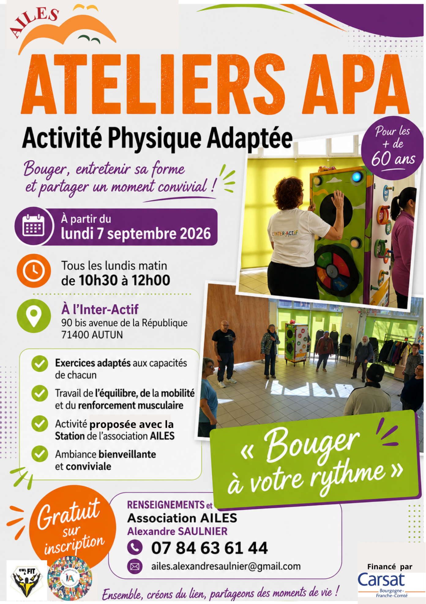 Activité physique adaptée L’Inter-Actif Autun Autun