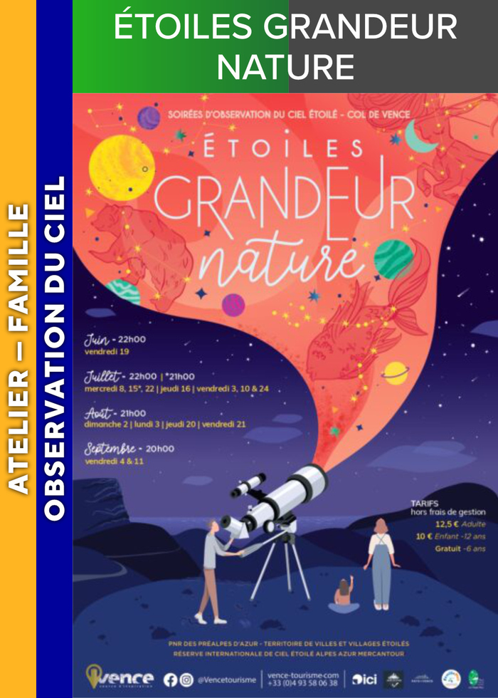ALPES AZUR MERCANTOUR - Étoiles grandeur nature 06140 Vence Coursegoules