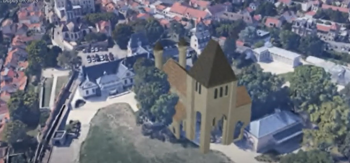 Ancien prieuré bénédictin du XIe siècle et Tour Montjoie : Maquettes et vidéos Musée de la batellerie et des voies navigables Conflans-Sainte-Honorine