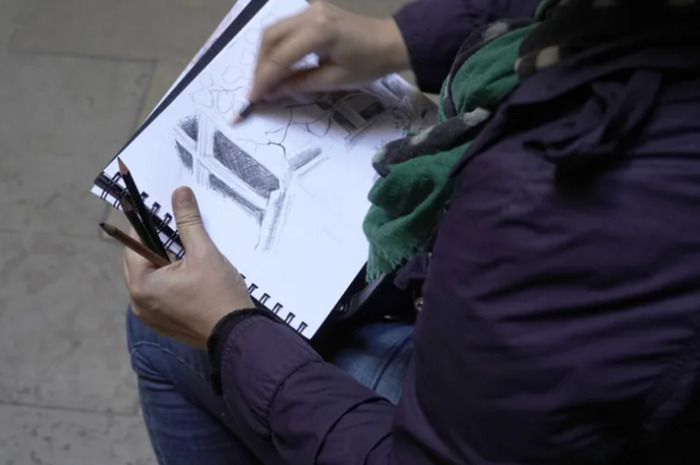Animation dessin sur le thème du Patrimoine en péril : raviver