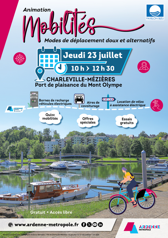 Animation Mobilités, Port du Mont-Olympe, Charleville-Mézières