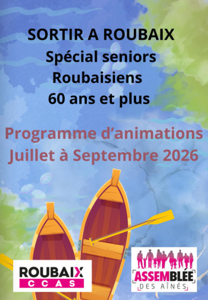 Animations seniors – Septembre 2026, Divers lieux à Roubaix, Roubaix