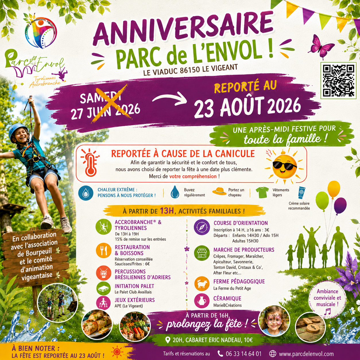 Anniversaire du Parc De L’Envol Le Vigeant