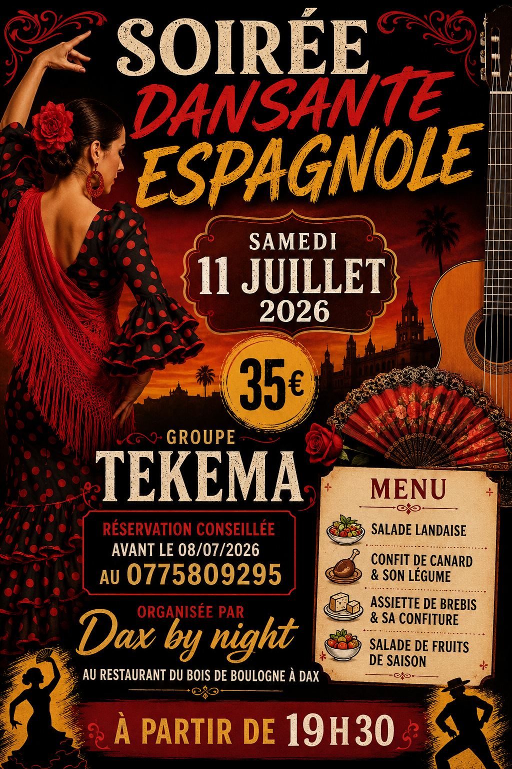 Annulée Soirée espagnole Dax