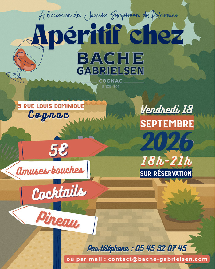 Apéritif du patrimoine à la Maison Bache-Gabrielsen, Maison Bache-Gabrielsen, Cognac