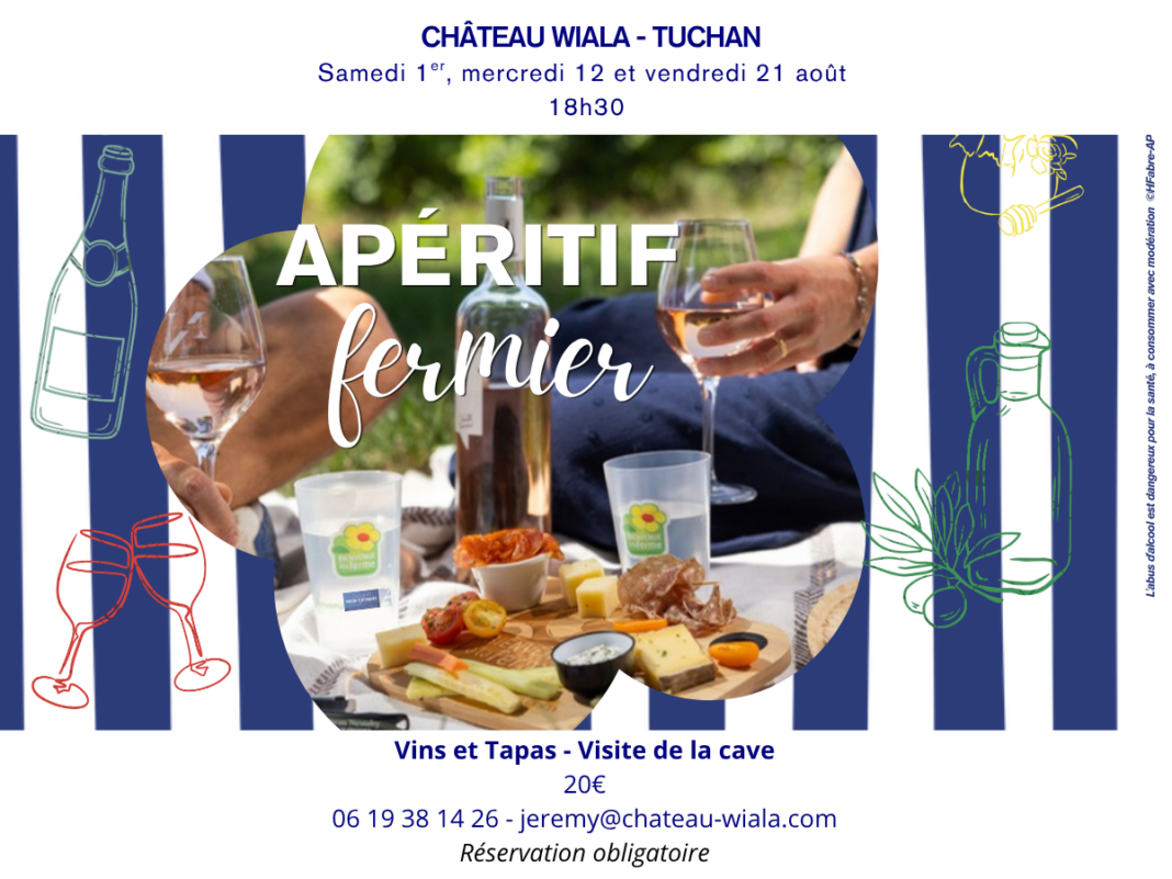 APÉRITIF FERMIER VINS ET TAPAS VISITE DE LA CAVE Tuchan