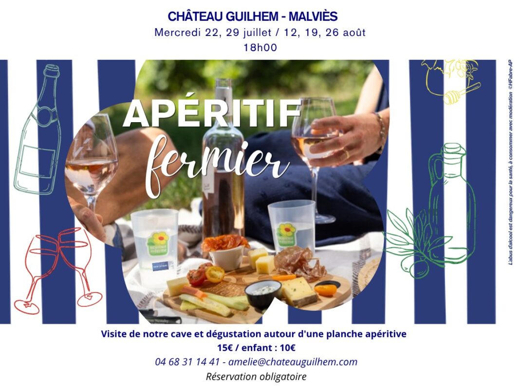 APÉRITIF FERMIER VISITE DE NOTRE CAVE ET DÉGUSTATION Malviès