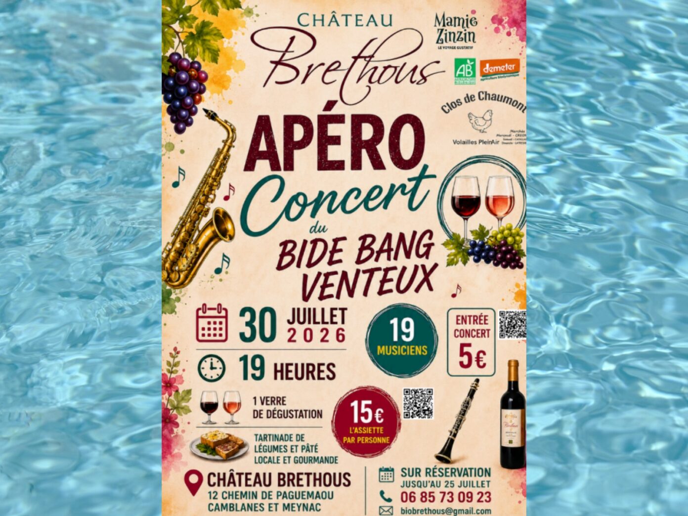 Apéro Concert à Brethous Château BRETHOUS Camblanes-et-Meynac