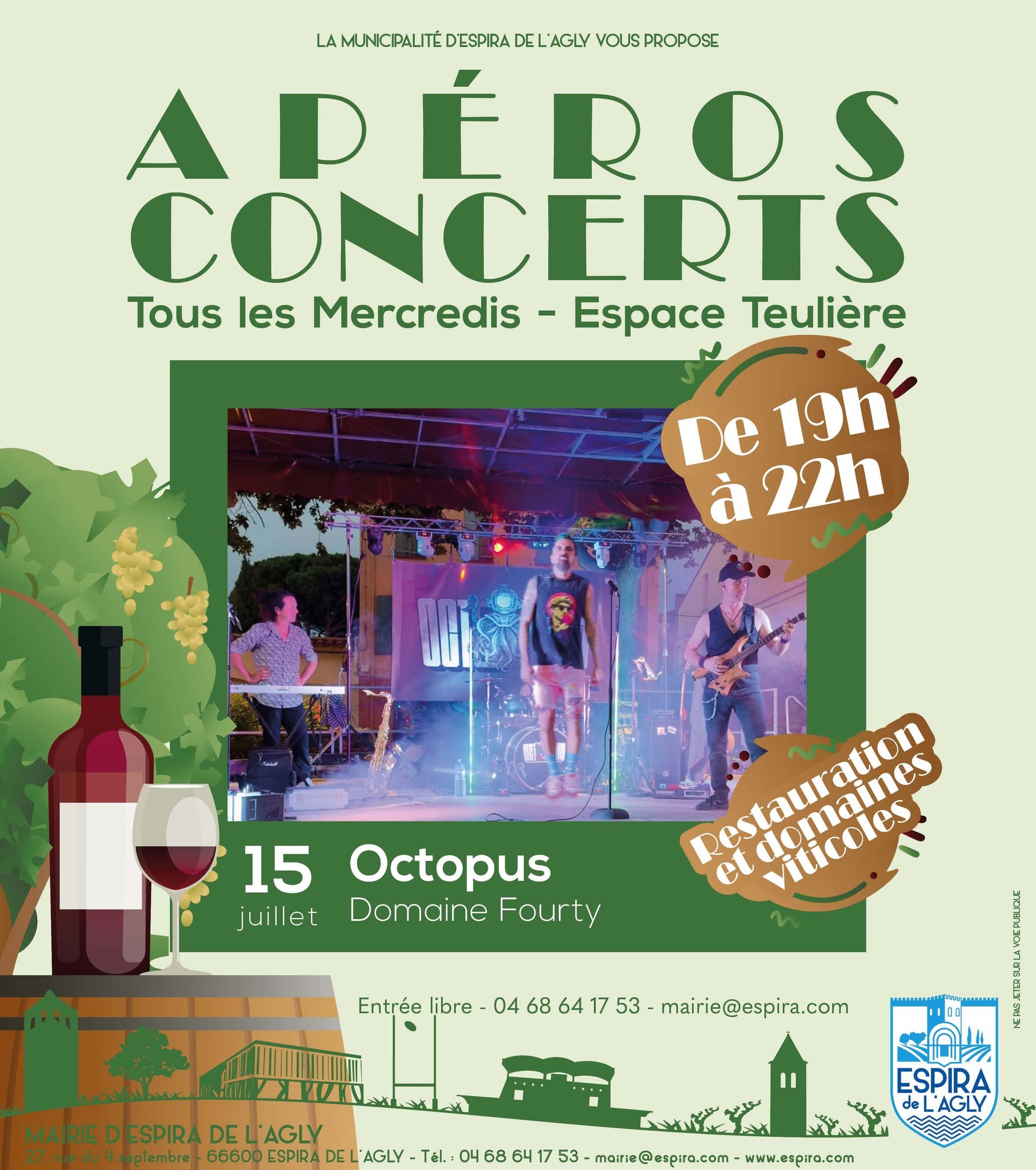 APÉRO-CONCERT Espace Jean Teulière Espira-de-l'Agly 2026-07-15
