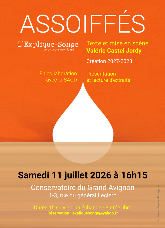 Assoiffés (lecture) Conservatoire du grand Avignon