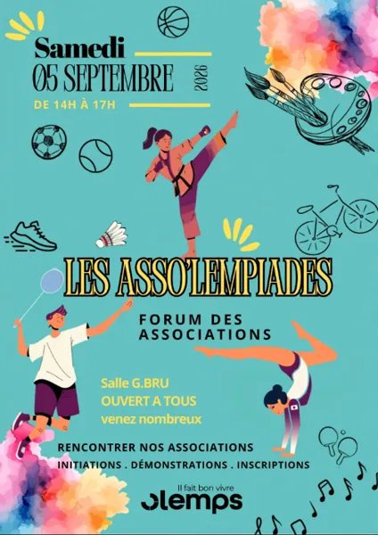 Asso’lempiades les associations d’Olemps vous donnent rendez-vous ! Olemps