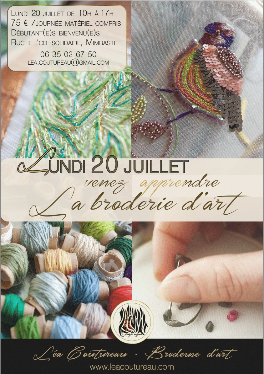 Atelier broderie d’art Mimbaste
