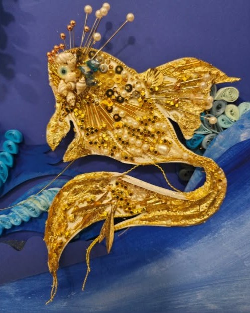 Atelier broderies au fil d'or avec Carine Borderie à la Maison du Père Castor 253 Route de Roule Galette Meuzac 2026-07-22