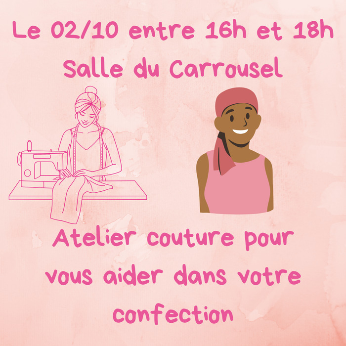Atelier couture Octobre Rose, Bibliothèque municipale Mots Passants, Geneston