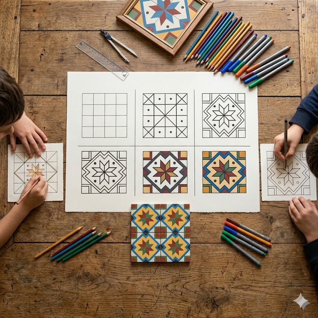 Atelier créatif à la villa Perrusson Crée ton carreau Perrusson Villa Perrusson Écuisses