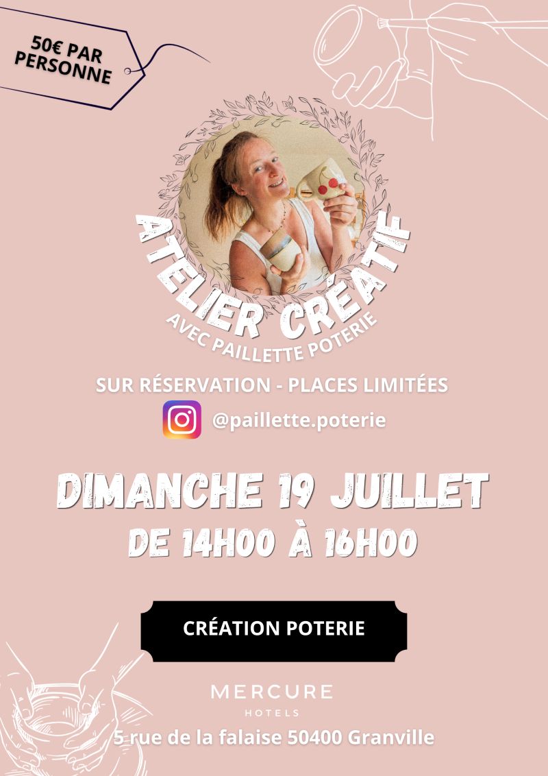 Atelier créatif poterie avec Morgane Granville