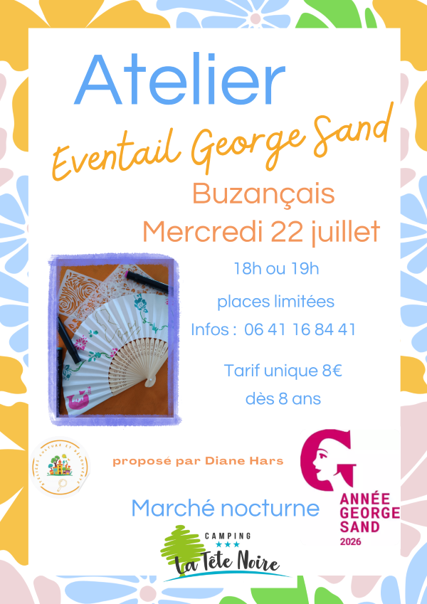 Atelier Culture et Découverte Eventail George Sand Buzançais