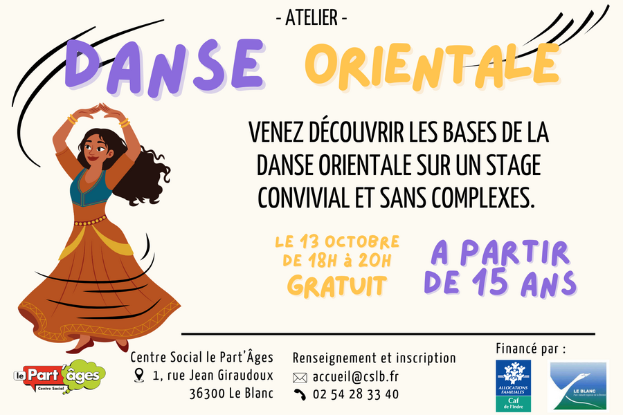 Atelier Danse Orientale Le Blanc